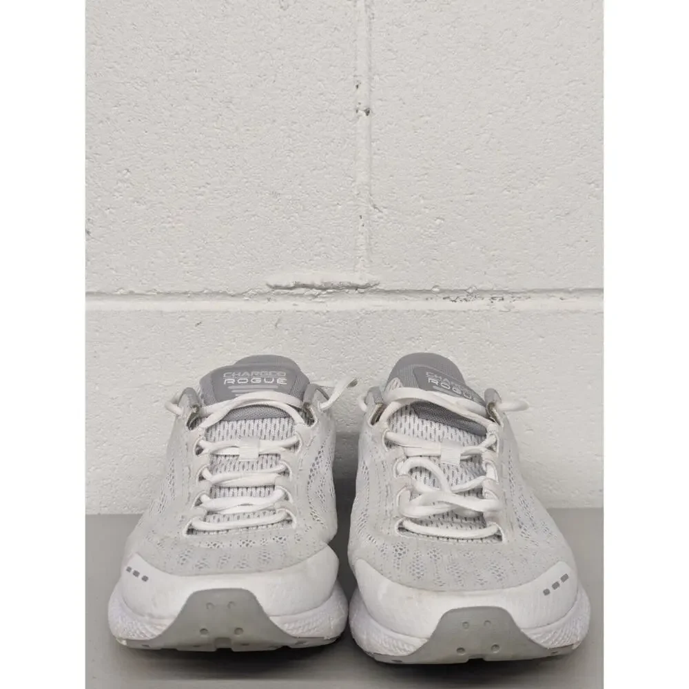 Womens Sz 10.5 Under Armour Charged Rogue Lace-Up White Trainers 3021247_106 - Picture 3 of 8